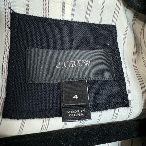 J.Crew Navy Preppy Academia Wool Rhodes Blazer Schoolboy Gold Buttons Women's 4 - Picture 10 of 12
